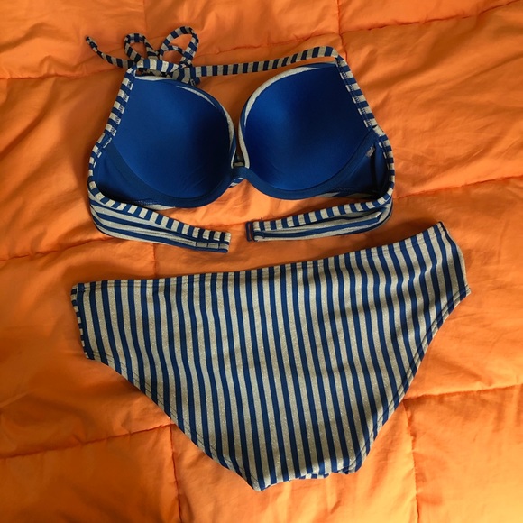 Striped Aerie Push Up Bikini - Picture 6 of 8